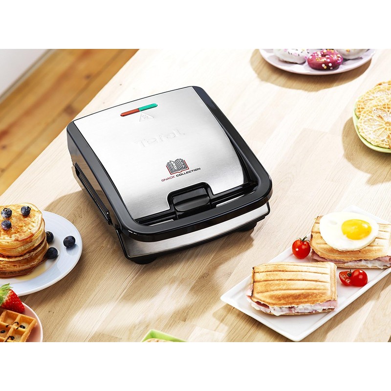 Tefal XA800112 Snack Collection - Two plates Croque Monsieur +