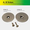 Door Knob Cover Plate, 2-5/8" Deadbolt Door Hole Cover, Solid
