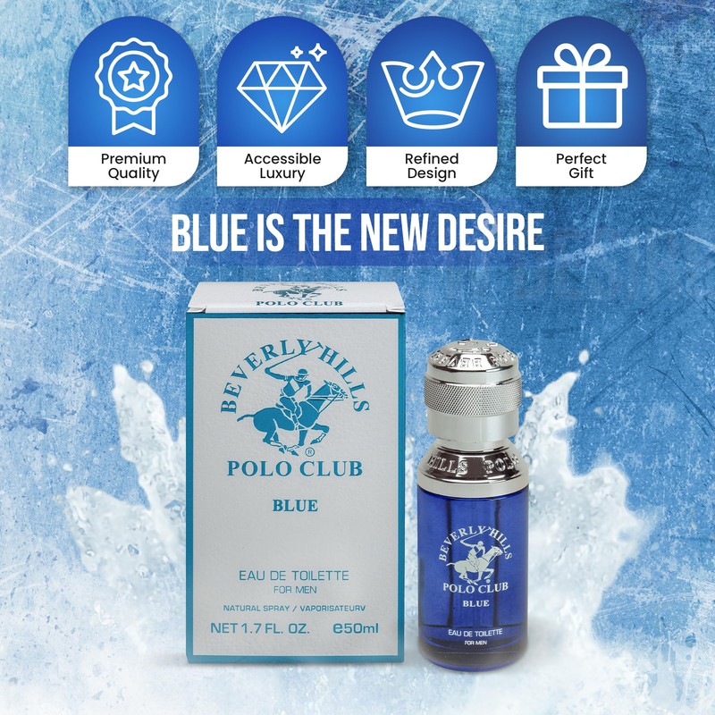 Beverly Hills Polo Club Blue for Men Eau de Toilette