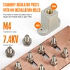 MOKIKUBA Copper Ground Bus Bar,Multipurpose Ground Bar Kit 7.88"x2.36"x .157"