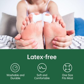 TEXSENDA Bunion Toe Corrector Spacer for Women, Pack of 10 Soft Gel Big Toe Separators for Bunion Relief