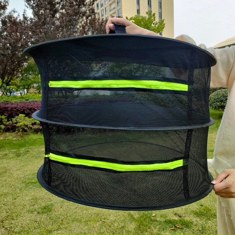 MIATTCLD Herb Drying Rack, Foldable Hanging Mesh Drying Rack, Hanging