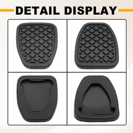 Dunviku Brake Clutch Pedal Rubber Cover Pad Non Slip 2 Pack Set Auto Accessories Fits Subaru Forester Impreza Legacy Outback WRX OEM 36015GA110 36015GA111 36-015GA111