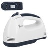 Hand Mixer Portable 7 Gears Lightweight White Stainless Steel Electric