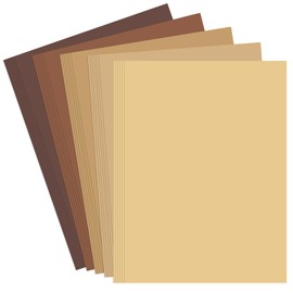 230GSM 8.5" X 11" Brown Construction Paper Cardstock, 30 Sheets Colored Cardstock Brown Card Stock Printer Paper for Printer, Invitations, Scrapbooking, Diy Crafts, Decoration