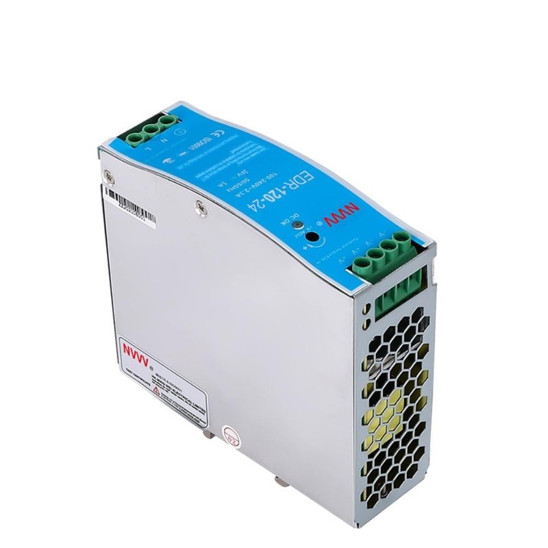 NVVV EDR-120-24 120W 24VDC 5Amp Industrial DIN Rail Power Supplies