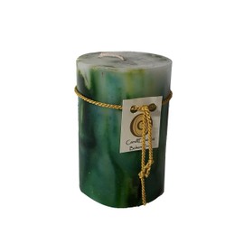 Scented Pillar Candle - Long Burning Handmade - Balsam Pine (Small)