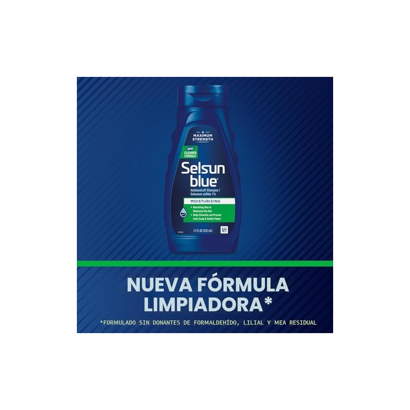 Champú hidratante Selsun Blue para la caspa