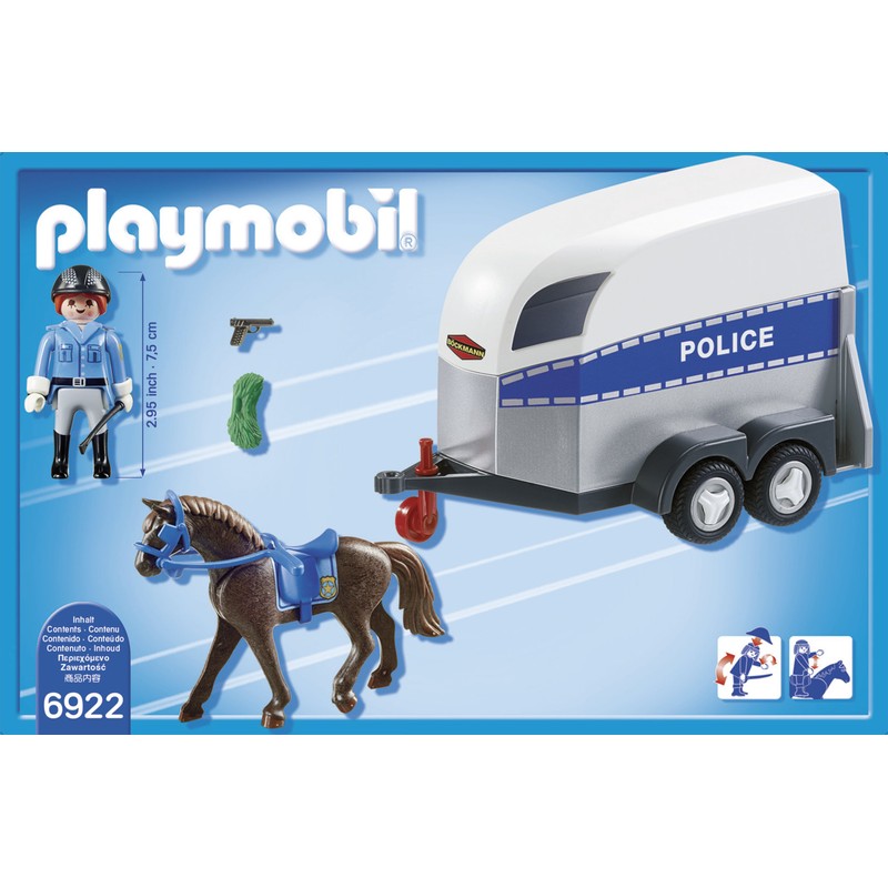 Playmobil 6922 Police with Horse and Trailer