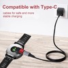 Eiduoiry Garmin Watch USB-C Charger Adapter Garmin Charging Cable Converter