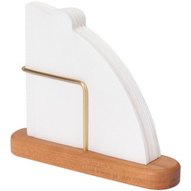 XCX Cone Coffee Filter Holder, Stand Coffee Filter Storage, Coffee Filter Container for V60 Paper Coffee Filters Size #01 and #02, Cherry Wood & Brass