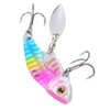 6pcs 5cm Metal Artificial Vib Fishing Lure Streamlined Design 3D
