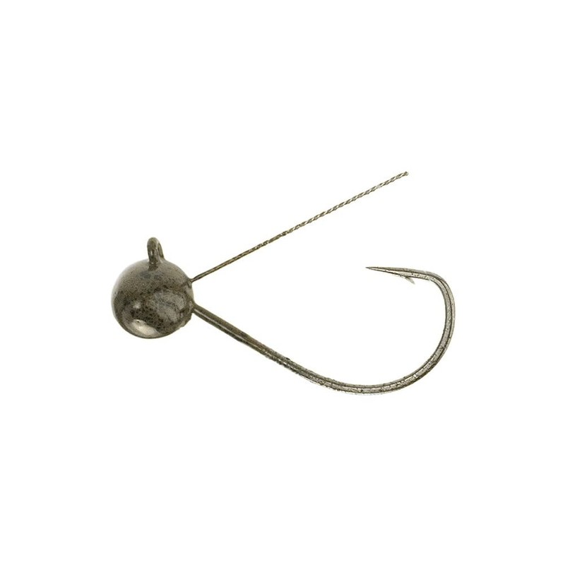 Buckeye FIGP116 1/16-Ounce Flick-It Jig, Green Pumpkin Finish
