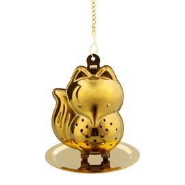 Pylones, Anitea Fox Tea Strainer, Stainless Steel, 5.5 x 3.7 x 7.7 cm