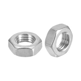 METALLIXITY Hex Nuts (5/16"-18) 25Pcs, 316 Stainless Steel Coarse Thread Hexagon Nut Hardware - for DIY Home Repair Machinery, Silver