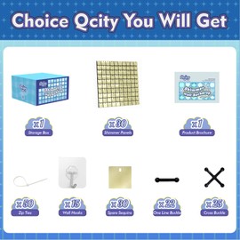 Qcity Light Gold Shimmer Wall Backdrop, 30PCS Square Sequin Glitter Backdrop Panel for Birthdays, Wedding, Anniversary, Graduation, Engagement, Baby Shower and Disco Party Decoration