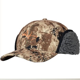 EDTREK Windproof and Waterproof Winter Hat with Sherpa Lined Ear Flap - Ultra Performance Blaze Orange and Camo Hunting Hat (as1, Alpha, x_l, Forest Digital Camo)