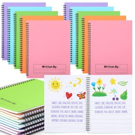 Henoyso 20 Pcs Primary Composition Notebook K-2 Bulk Spiral Primary Journal Drawing Handwriting Practice for Kids 4-6 Kindergarten 1st 2nd Grade Student Back to School Supplies (Pastel Color)