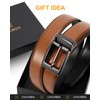 CHAOREN Mens Belts Leather - 1.25" Reversible Belts for Men