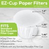 Perfect Pod EZ-Cup 2.0 Disposable Paper Coffee Filters for Single-Serve