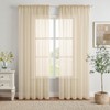 MIULEE 2 Panels Solid Color Sheer Window Curtains Elegant Window