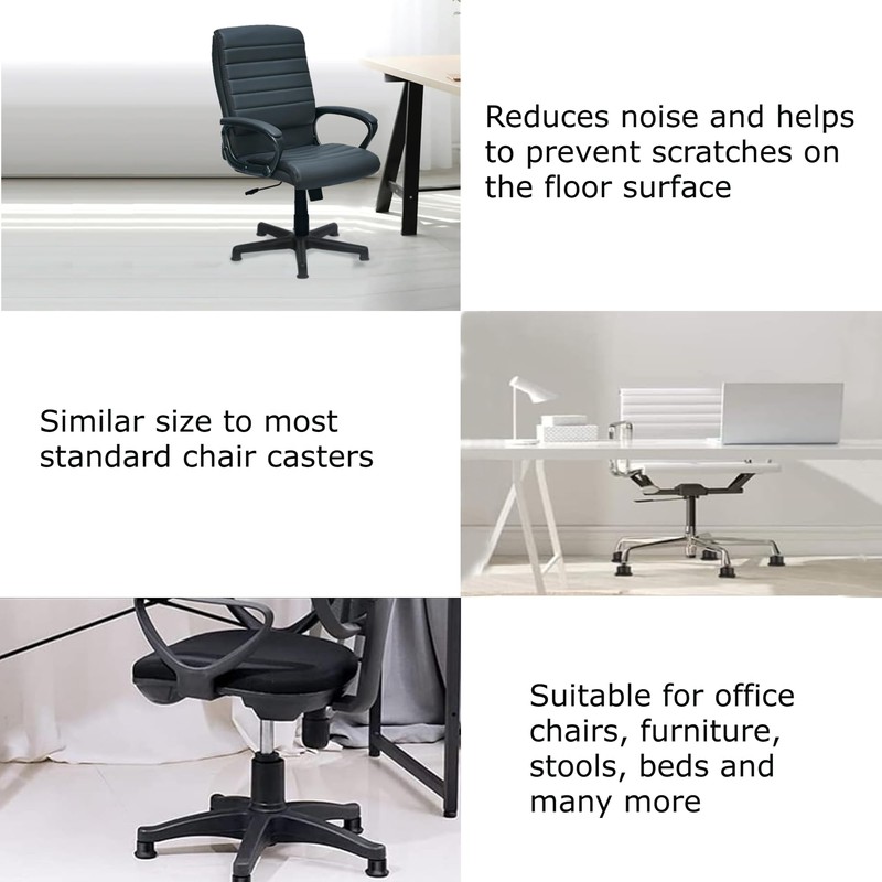 Chair Glide Castors for Office Chair Gaming Chair Wheel Replacement,