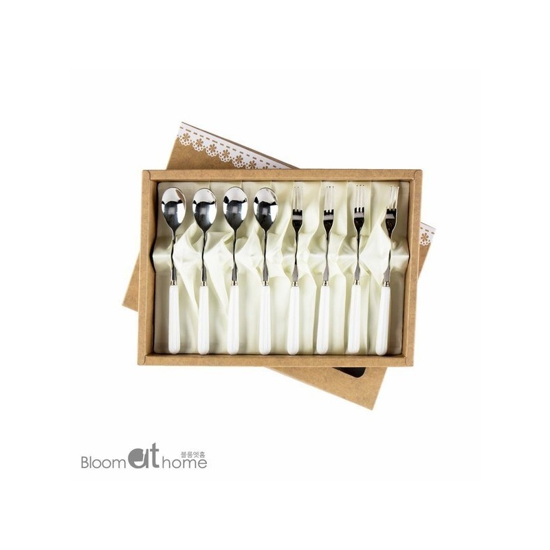 Bloom at Home Modern Line Teaspoon + Tea Fork 8P