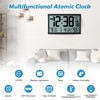 Amgico Digital Wall Clock,16.7" Large Display Atomic Clock, Battery Operated,Digital