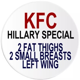 Kiwi Gifts KFC Hillary Special 2 Thighs Breasts Left Wing - Circle Sticker Decal 3 Inch