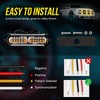 Led Grille Lights for Trucks, 12 Amber Led, Emergency Surface