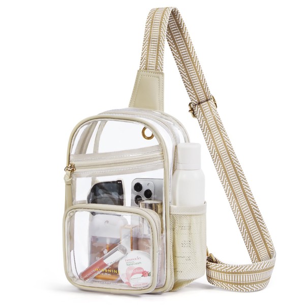 Missnine Clear Bag for Stadium Events Clear Sling Bag Fanny