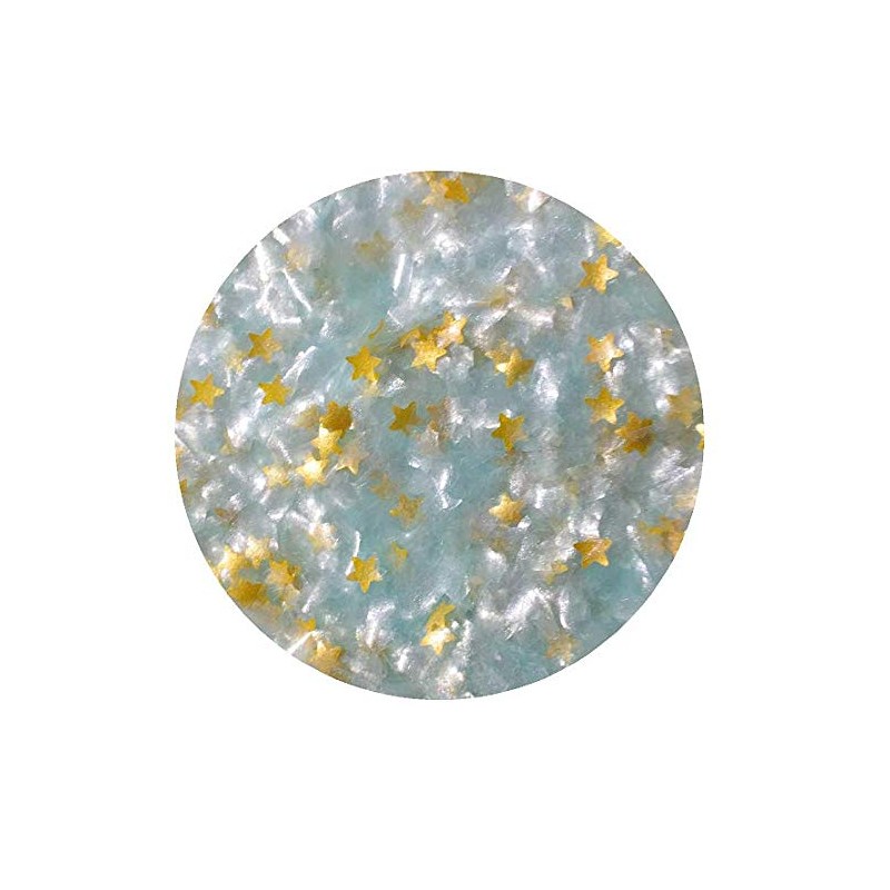 Ocean Gem Light Blue and Gold Metallic Edible Shimmer Sparkle