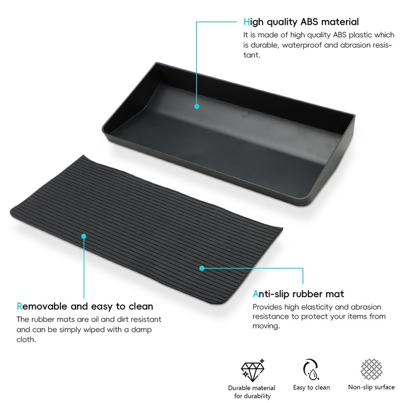 auovo Dash Storage Tray Compatible with Toyota Tacoma Accessories 2024