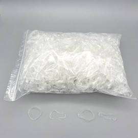 Progom - Clear Rubber Bands 50mm x 3mm Material TPU High Resistance 500g Bag