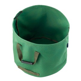 Courtyard Connect Large Canvas Military Green Garden Waste Bag with Strong Handles & Seams 125L Durable Heavy Duty,Collapsible with Easy-Tip Handle,Reusable,UK Seller,Exceptional Customer Support