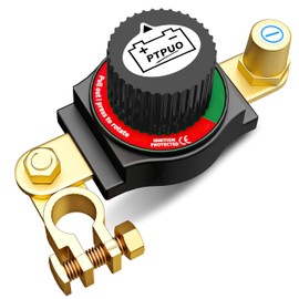 Top Post Battery Disconnect Switch, Car Battery Disconnect Switch, 12V-48V Battery Cut/Shut Off kit for Car RV Boat Truck ATV, Suitable for Negative Terminal, Flexible Installation Options