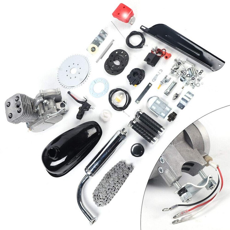 PanDair 100CC Bicycle Engine Kits,Gas Motor Bike Bicycle Motorized 2-Stroke