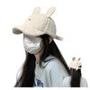 Qzkouma GAQ-0175 Women's Boa Cap, Autumn and Winter, Lambswool Hat,