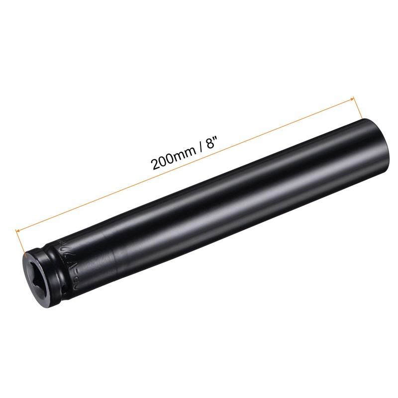 sourcing map 1/2" Drive by 22mm Deep Socket, Heat-Treated CR-V