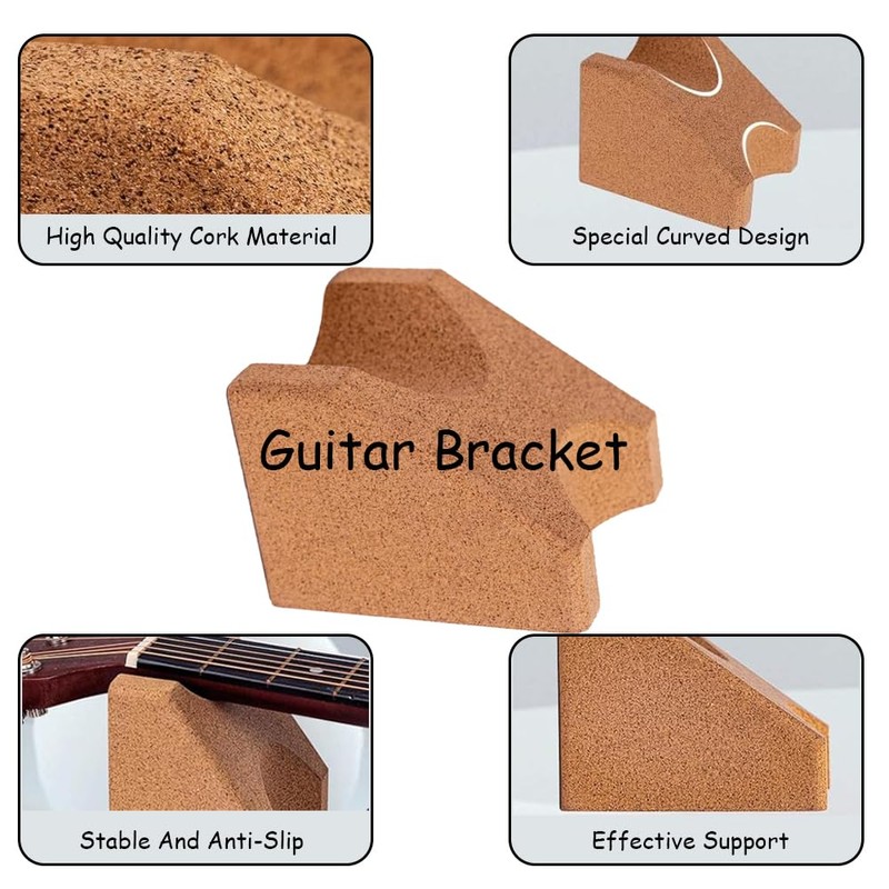 Guitar Neck Stand+Guitar Winder, Guitar Neck Stand, 3-in-1 Guitar String