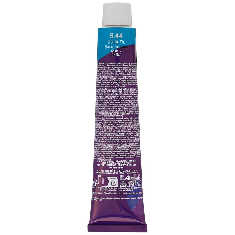 Fanola crema Colore Colouring Cream 8.44 Vibrant Light Blonde Copper
