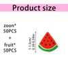 Tabanzhe Mini Erasers-100PCS Animal Fruit Mini Novelty Erasers Small Pencil