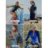 ATTRACO Womens Rash Vest Zip Long Sleeve UPF 50 Rash