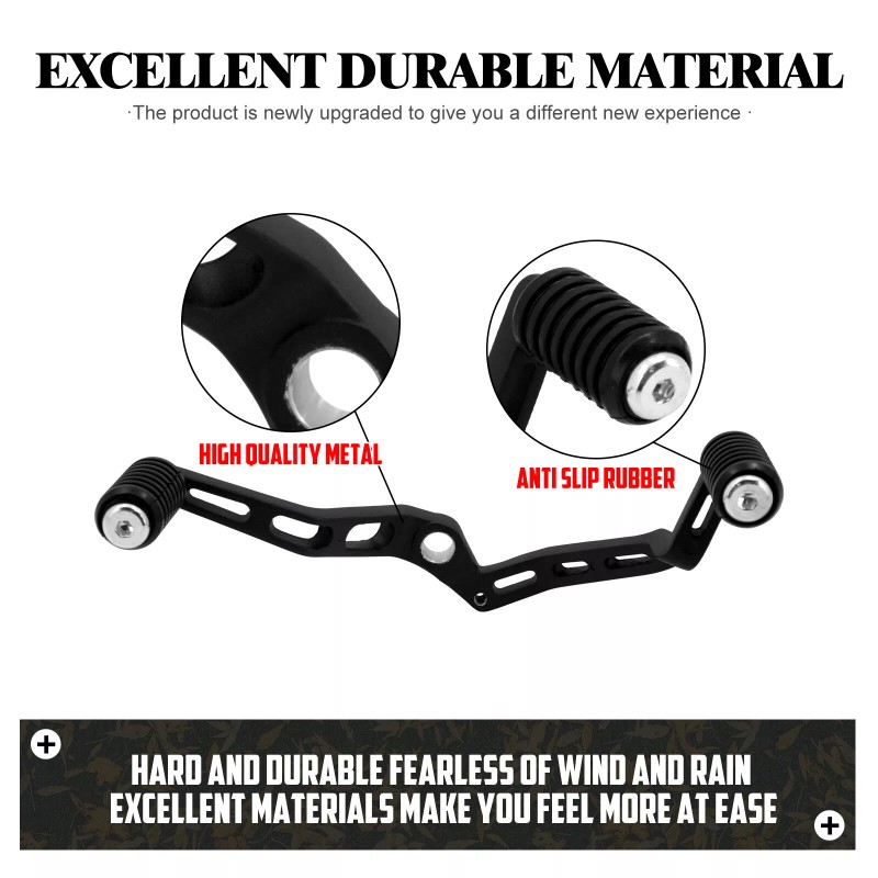 HDBUBALUS Heel Toe Gear Shift Lever Shifter Pegs For Harley
