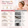 Crystal Tiara Crown with Combs for Women and Girls, Princess