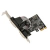 2 Port PCI Express RS232 DB9 Serial Port Card PCIe