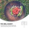 Yardwe Fish Grilling Basket Stainless Steel Barbecue BBQ Grill Basket