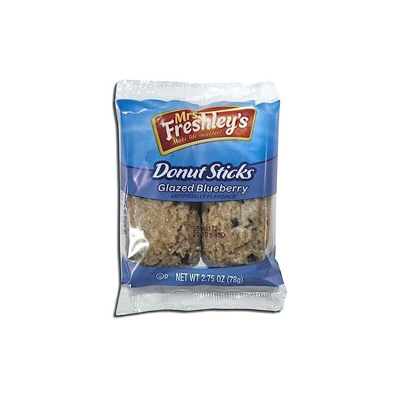 Mrs. Freshley's Glazed Blueberry Donut Sticks 2-Count Value Pack 2.75