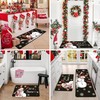 TREWAVE Christmas Kitchen Rugs Snowman Door Mat Set of 2