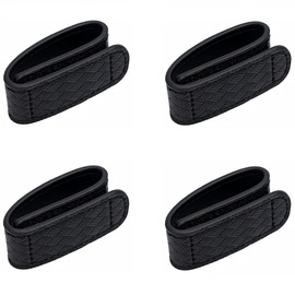 TACNEX Duty Belt Keepers with Hook & Loop Closure for 1.75" Wide Belt Retainer Law Enforcement Police Security Leather Belt Accessories Basketweave